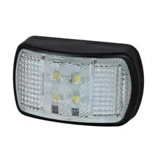 Clear LED Front Marker Lamp with Superseal Plug - 12/24V