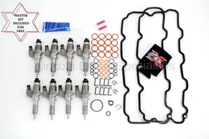 2001-2004 OEM Genuine BOSCH® Reman LB7 Fuel Injectors with FREE MASTER KIT
