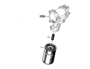 Engine oil filter / Filtre à huile, moteur Saviem MDD — 3