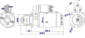 Starter motor / Démarreur 24V 4,7Kw moteur Renault TRM4000 – RNV — 5