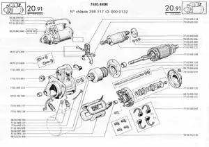 Starter motor / Démarreur 24V 4,7Kw moteur Renault TRM4000 – RNV — 4