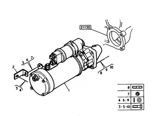 Starter motor / Démarreur 24V 8,0kW 12T CW