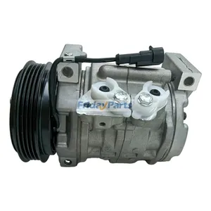 12V 10S11C 4PK 110mm Air Conditioning Compressor 008012969U91 for Mahindra Tractor 6065 6075 7095 8090 8100 — 2