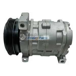 12V 10S11C 4PK 110mm Air Conditioning Compressor 008012969U91 for Mahindra Tractor 6065 6075 7095 8090 8100 — 4