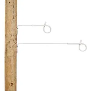 Spacer holder pigtail (white, 17.5cm, 10 pcs)