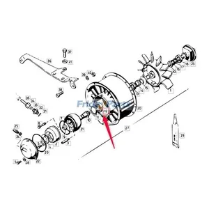 Ball Bearing 0114 8727 for Deutz Combine Harvester Topliner 4080 4090 — 2