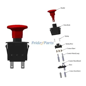 Blade Clutch PTO Switch 00522100 01545600 for Ariens Gravely ProMaster PM100 EZR 1540 1542 1648 1740 1742 1842 2048 Most Zooms — 5
