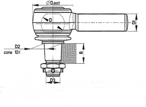Tie-rod end / Embout à rotule PAG
