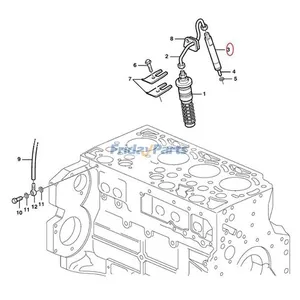 Fuel Injector 0432193486 02113133 for Deutz BF4M2012 Volvo D4D Engine EC135B EC140B Excavator BL60 BL70 BL71 Loader — 5