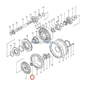 Ball Bearing 03000-06210 for Hitachi Loader LX110-7 LX130-7 LX450-7 — 6