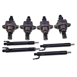 4Pcs Fuel Injector and 4Pcs Injection Pump for Deutz Engine 1011 Bobcat Loader A220 A300 S250 T200 863 864 873 883