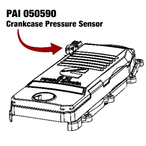 CRANKCASE PRESSURE SENSOR - PAI ('07.5-'26 6.7L) — 4