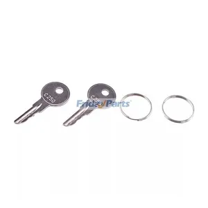 2 Pieces C250 Ignition Key 170151-001 089216-001 for Crown Forklift Wave GPW PE3000 PE4000 PE4500 WP3000 — 2