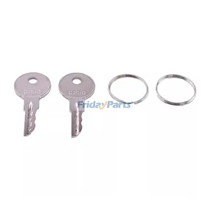2 Pieces C250 Ignition Key 170151-001 089216-001 for Crown Forklift Wave GPW PE3000 PE4000 PE4500 WP3000