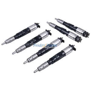 6 Pieces Fuel Injector RE524369 SE501941 095000-0540 for John Deere 6081… — 2