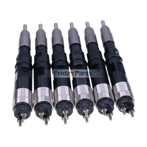 6 Pieces Fuel Injector RE518725 095000-5160 for John Deere Engine 6068 6081… — 3