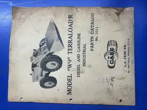 Model "W9" Terraload'r Diesel And Gasoline Industrial Parts , Case/case I.H., Used