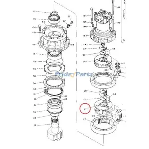 Carrier Assembly 1011450 for Hitachi Excavator EX200-1 EX200K EX200 RX2000 — 2