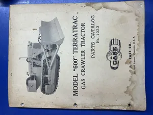 Model 600 Terratrac Gas Crawler Parts Catalog , Case/case I.H., Used