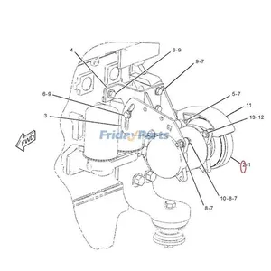 SD7H15 A/C Compressor 106-5122 for Caterpillar CAT Loader 924G 928F 930G 938F 950G 960F 962G 980G — 7