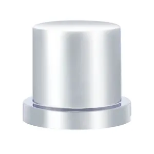 33mm X 1-5/8" Chrome Plastic Flat Top Nut Cover - Push-On (Bulk) — 2