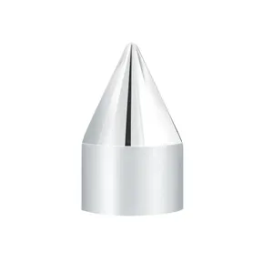 7/16" X 1-1/4" Chrome Plastic Spike Nut Cover - Push-On (Bulk) — 2
