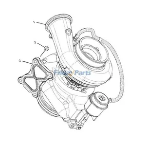 Turbo GTA4502BS Turbocharger 247-2965 10R-7290 for Caterpillar CAT C11 C13 Engine 966H CX31-C13I TH35-C13I TH35-C11I — 5