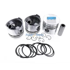 3 Pieces Piston Kit 11-9933 for Thermo King TK3.95 Yanmar 3TNE72 Engine