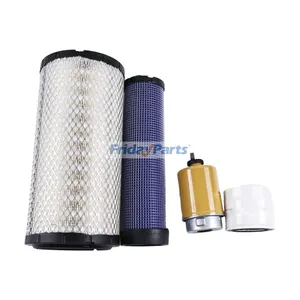 Filter Kit for Caterpillar CAT Engine C3.4 Loader 236 236B 242B3 242D 246C 246D 248 252B 252B3 256C 262C 262C2 262D 268B 272C 272D — 5