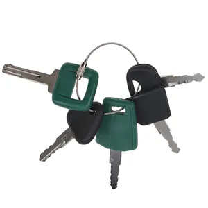 5 Pcs Key for Volvo Clark CASE John Deere Massey Ferguson Bobcat New Holland Heavy Equipment