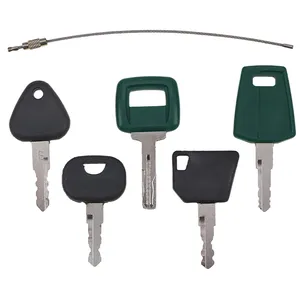 5 Pcs Key for Volvo Clark CASE John Deere Massey Ferguson Bobcat New Holland Heavy Equipment — 5