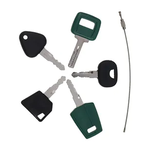 5 Pcs Key for Volvo Clark CASE John Deere Massey Ferguson Bobcat New Holland Heavy Equipment — 6