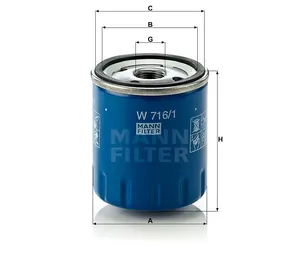 Ölfilter Original MANN-FILTER W716/1 — 2