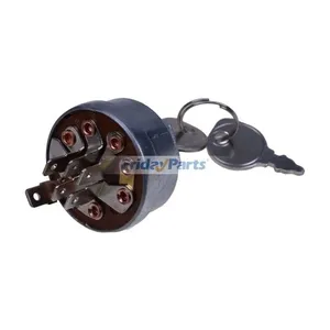 Ignition Switch With 2 Keys 111215 103991 for Toro 308-8 416-8 257-H LT-832 LT-1100 Wheel Horse A-81 A-90 B-85 B-115 B-165 C-120 C-160 E-81 208-3 211-3 Tractor — 6