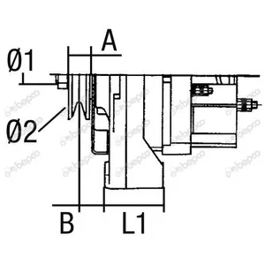 Alternator 14V-120A Compatible for John Deere — 3