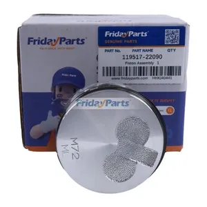 Piston 119517-22090 for Yanmar Engine 3TNM72-AWK 3TNM72-BAJ 3TNM72-CATP 3TNM72-GGE 3TNM72-HA — 2