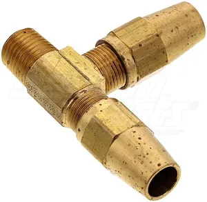 Dayton Parts 12-17103 Male Run Tee Air Fitting - 3/8 In. X 3/8 In.