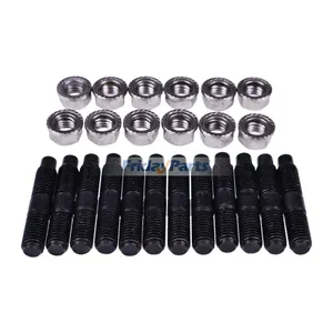 12 Pieces Exhaust Manifold Stud & Nut Kit for Cummins Engine 4BT 6BT… Dodge — 3