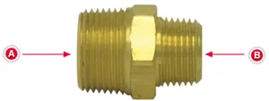 Hex Nipple 3/4″Tube-1/2″Thrd — 2