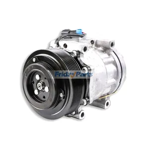 SD7H15 12V A/C Compressor 123/04998 for JCB Excavator JS130W Loader 3CX 2CX 2CXL 406 409 411 416