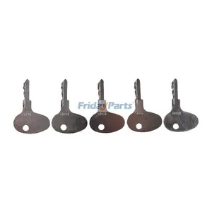 10 Pieces Ignition Key 123243 12343 for Caterpillar CAT Mitsubishi International Kubota Kumiai Toyota Nissan Forklift Hyster Tractor — 4