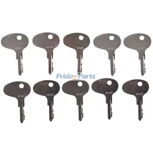10 Pieces Ignition Key 123243 12343 for Caterpillar CAT Mitsubishi International Kubota Kumiai Toyota Nissan Forklift Hyster Tractor