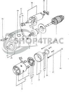 Starter motor Yanmar YM135 – YM1500 | KE2A | KE3A – F180 – F220 — 7