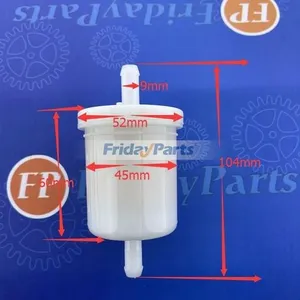 2 Pieces Fuel Filter AE29052 1701232C91 12581-43012 12691-43010 for Kubota Tractor BX1860 BX1850D BX1830D BX1800D BX1500D BX25 BX2670 BX2680 — 2