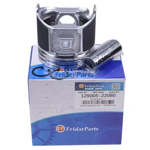 FridayParts Engine Piston Kit 129005-22080 129005-22900 3 units 1 set For Yanmar 3TNV88 Komastu 3D88E
