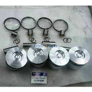 STD Piston Kit With Rings 129005-22080 for Yanmar 4TNV88 Komatsu 4D88E Engine