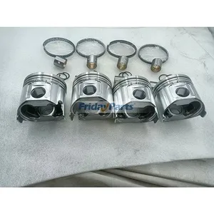 STD Piston Kit With Rings 129005-22080 for Yanmar 4TNV88 Komatsu 4D88E Engine — 4