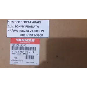 YANMAR 129508-42001 WATER PUMP ASSY 12950842001 129508 42001 4TNV84T-K5FD - ORIGINAL JAPAN