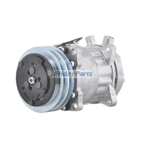 12V 2PK 125mm Aftermarket Sanden SD709 A/C Compressor 7409