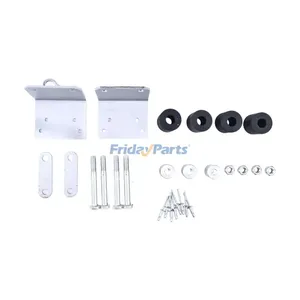 Lower Roller Bracket Kit Bundle With Hardware 13-03593 for Peterbilt 379 Trucks Driver and Passenger Side — 4